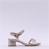 Tamaris Koli Low Block Heel Sandal - Light Gold